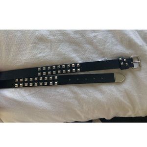 Studded black belt